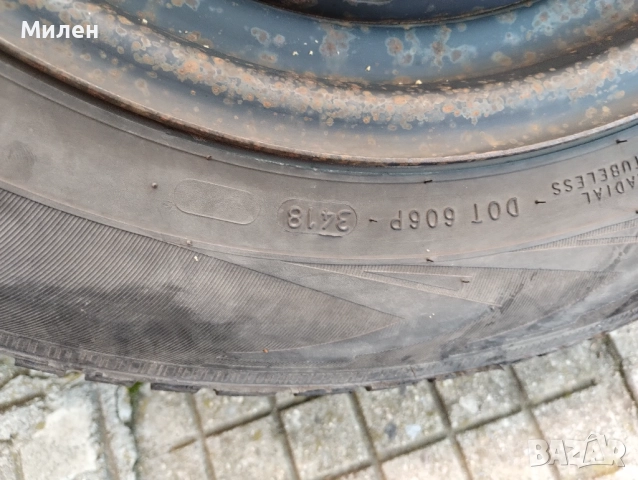 Зимни гуми с железни джанти за БМВ е36, снимка 2 - Гуми и джанти - 52181299
