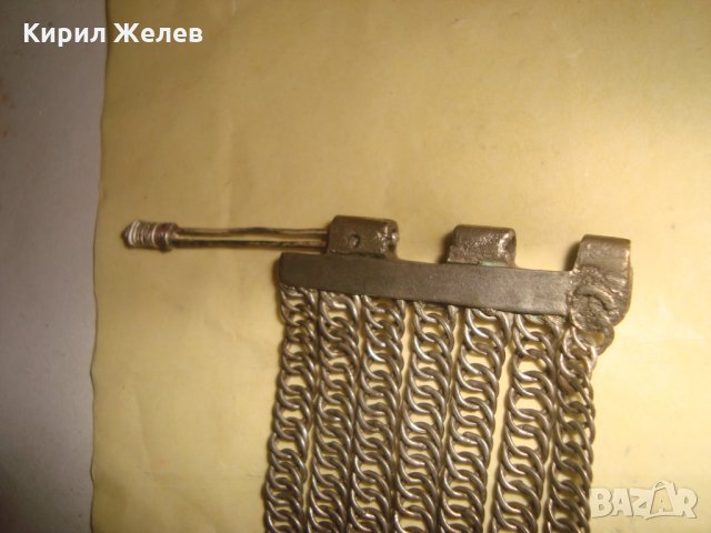 19 век сребърна сачанена възрожденска ПЛЕТКА ГРИВНА ЕТНО НАКИТ за НОСИЯ с ЩИФТ МАЙСТОРСКО БИЖУ 22282, снимка 15 - Антикварни и старинни предмети - 33215629