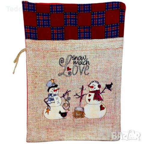 Коледни торбички от плат за подаръци / подаръчни торбички , снимка 4 - Коледни подаръци - 42894534