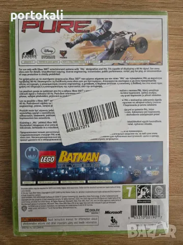 +Гаранция! НОВА! Xbox 360 игра, 2 игри в 1. Lego Batman и Pure , снимка 3 - Игри за Xbox - 49902954