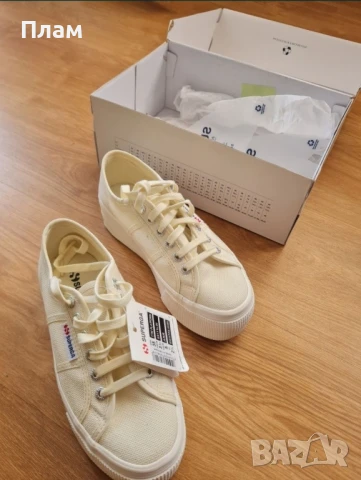Superga кецове с дебела подметка, снимка 3 - Кецове - 51010014
