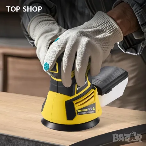 Орбитален шлайф Enventor, 350 W, 6000-13000 RPM, 6 скорости, с кутия за събиране на прах, 125 мм, снимка 5 - Гедорета - 49500424