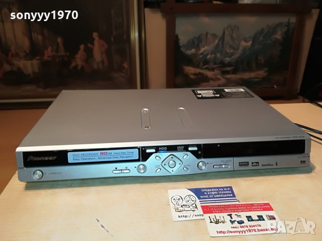 pioneer 80gb hdd/dvd recorder-внос germany 1906212056, снимка 2 - Плейъри, домашно кино, прожектори - 33271113