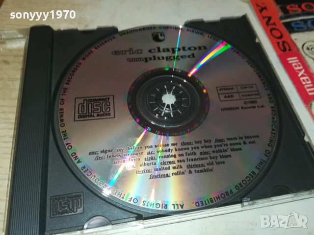 ERIC CLAPTON-UNISON CD 0708250950, снимка 3 - CD дискове - 51281891
