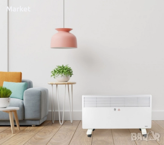 Ново - Конвекторна печка, 2000W, панелен. Гаранция 24 месеца , снимка 2 - Отоплителни печки - 52063059