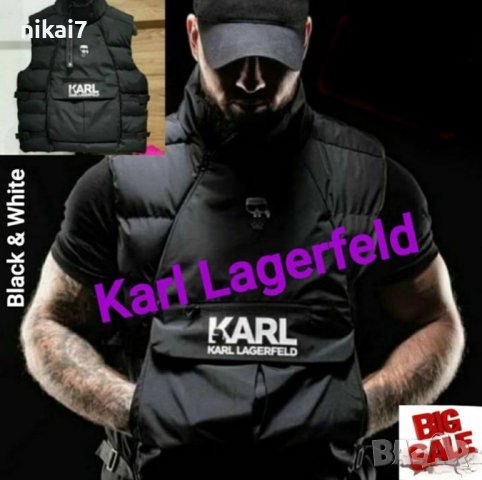 Karl Lagerfeld Nike мъжки елек зимена  дебела ветроустойчива пухенкав яке ново