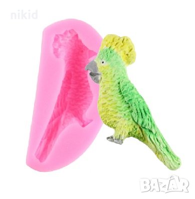 Качулат папагал силиконов молд форма декорация торта фондан сладки мъфини