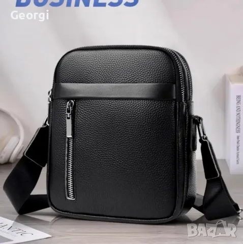 Елегантно/Практична и Голяма мъжка бизнес чанта /Естествена кожа с функционален дизайн!, снимка 13 - Чанти - 49282412