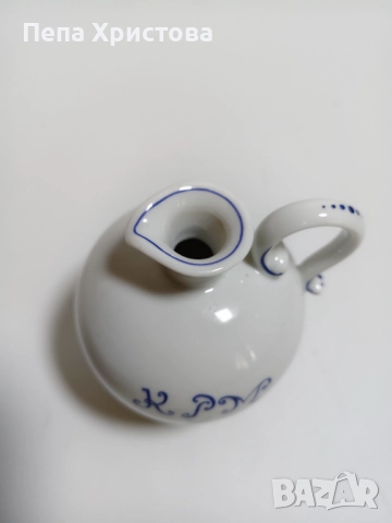 Колекционерски комплект за ликьор от немски порцелан Meissen , снимка 14 - Сервизи - 52596017