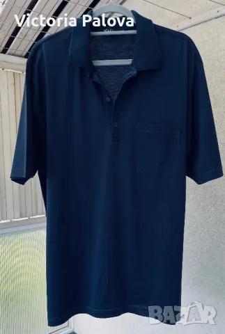 Тениска с яка ROLLINS CLASSIC двойно мерсеризиран памук, снимка 2 - Тениски - 49916742