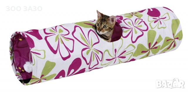 Тунел за Котки FLOWER 90x25 см. - Модел: 82638