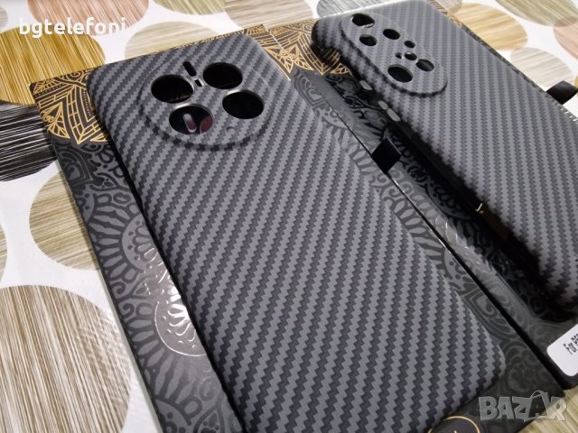 Huawei Mate 50 Pro ,P50 Pro луксозен твърд гръб Carbon, снимка 1 - Калъфи, кейсове - 39204639