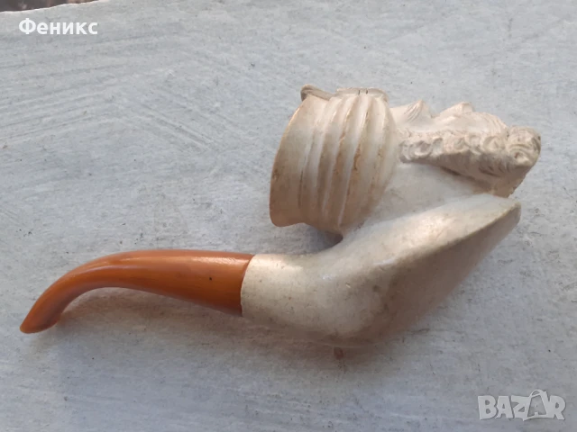 Стара лула морска пяна и каталин, снимка 6 - Антикварни и старинни предмети - 51331926