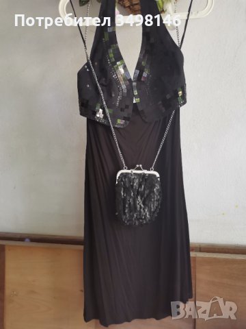 Черна рокля Mango с гол гръб , снимка 3 - Рокли - 38060325