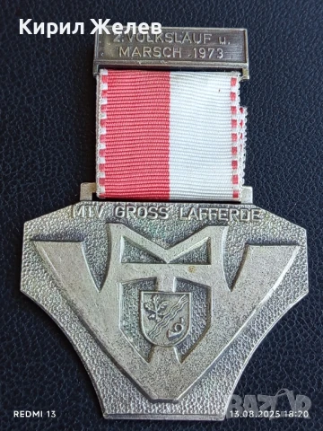 Медал от второто издание на НАРОДЕН БЯГ и МАРШ 1973г. Германия за КОЛЕКЦИОНЕРИ 50097, снимка 6 - Антикварни и старинни предмети - 51356758