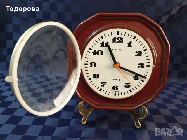 Порцеланов кухненски часовник Kienzle с изпъкнало,защитно стъкло, снимка 4 - Антикварни и старинни предмети - 49150933