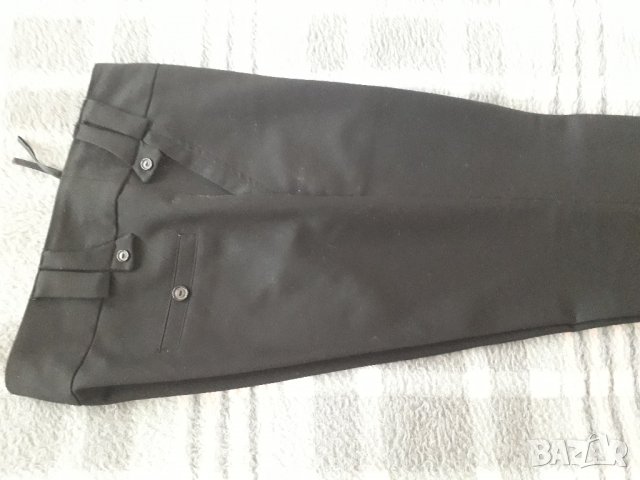 Дамски панталон черен с джобове, снимка 6 - Панталони - 27606616