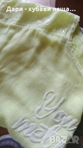 Фина блуза от памук, в актуален цвят - лайм👗🍀L,XL👗🍀арт. 2011, снимка 5 - Тениски - 33566345
