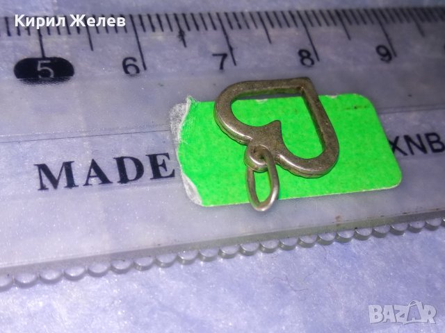 СТАР ОРНАМЕНТИРАН СЪРЦЕВИДЕН СРЕБЪРЕН АРТ ДЕКО МЕДАЛЬОН ВИСОКА ПРОБА СРЕБРО МАЙСТОРСКА РАБОТА 28612, снимка 7 - Антикварни и старинни предмети - 39379330