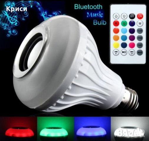 Лампа тонколона RGB Bluetooth дистанционно , снимка 5 - Тонколони - 26862789