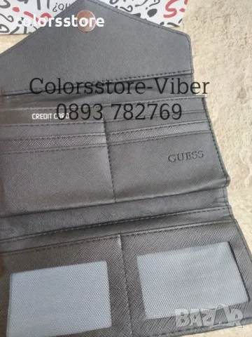Портмоне Guess  черен лак -IA21r, снимка 3 - Портфейли, портмонета - 46596138