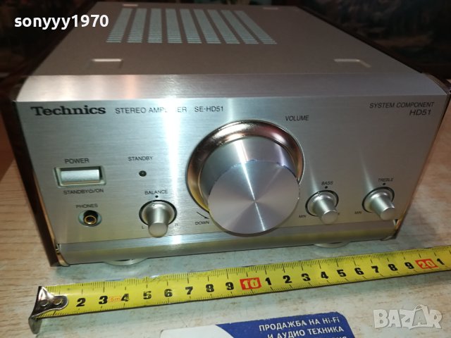 TECHNICS SE-HD51 AMPLIFIER-MADE IN JAPAN-SWISS 1412231132, снимка 8 - Ресийвъри, усилватели, смесителни пултове - 43407913