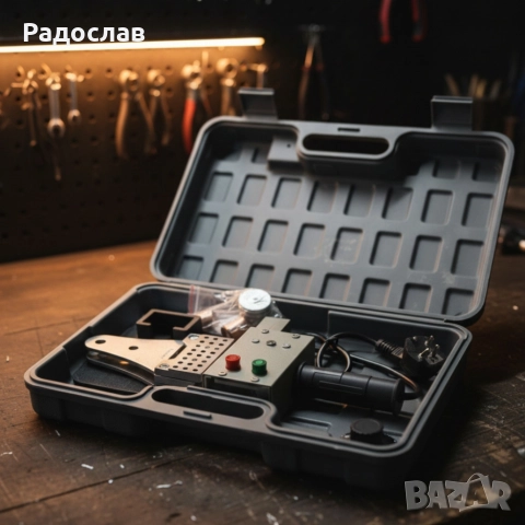 Професионална лепачка за PPR тръби 900W с регулируема температура (50–300°C) – Комплект с куфар, снимка 6 - Куфари с инструменти - 52842266