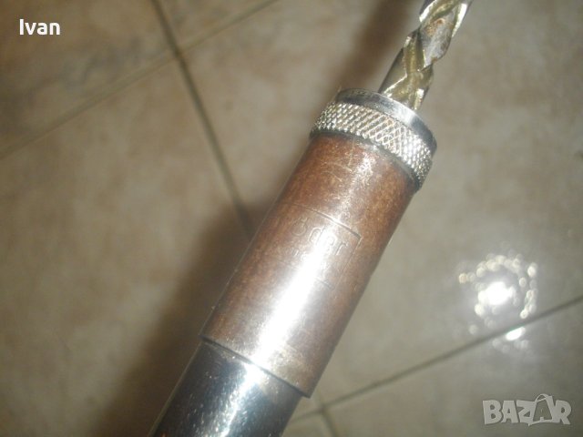 Старо Качество Западногерманска Бутална Реверсивна Автоматична Отвертка 5 Накрайника-SCHRODER-W.Germ, снимка 9 - Отвертки - 43502045