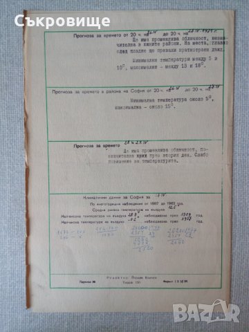 Климатология на България на проф. Димитров на циклостил от 1968 с метереологичен бюлетин, снимка 5 - Специализирана литература - 33664394