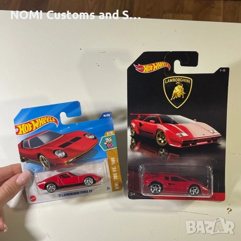 Hot Wheels Lamborghini Countach & Miura SV, снимка 3 - Коли, камиони, мотори, писти - 52968744