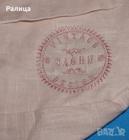 Чисто нова дамска Vintage чанта Sagen Design от 100% Лен, снимка 5 - Чанти - 27517646