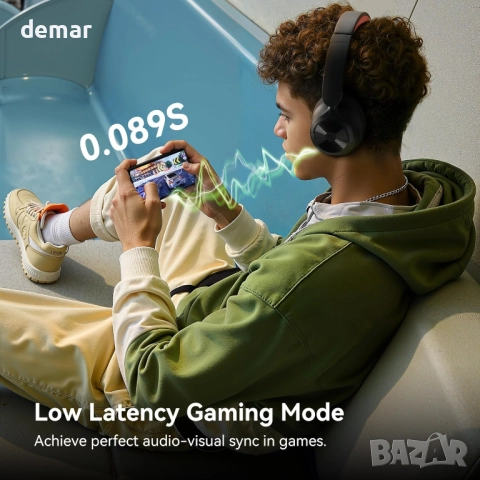 OneOdio Focus A1 Pro Безжични слушалки с активно шумопотискане,червени, снимка 8 - Bluetooth слушалки - 52973485