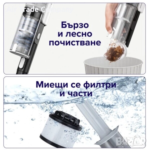 Вертикална прахосмукачка Levoit LVAC-200, черна, снимка 3 - Прахосмукачки - 51848941