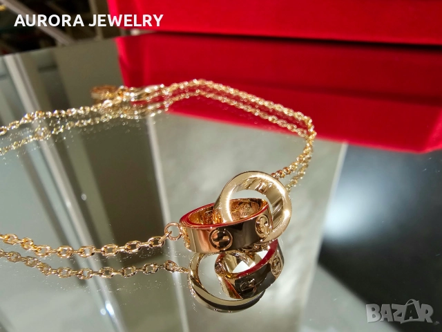CARTIER Love Rose Gold Chain Мъжка / Дамска Гривна, снимка 6 - Гривни - 52905244