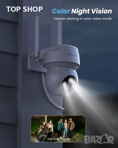 Външна охранителна камера - Камера за домашна сигурност Извън кабелна система за домашни камери Външ, снимка 2 - Комплекти за видеонаблюдение - 48842546