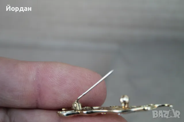 Златна брошка пума , снимка 8 - Колиета, медальони, синджири - 49415073