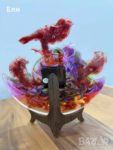 Ръчно изработен, арт часовник, който ще краси вашия дом или работно място, снимка 11 - Стенни часовници - 52968636