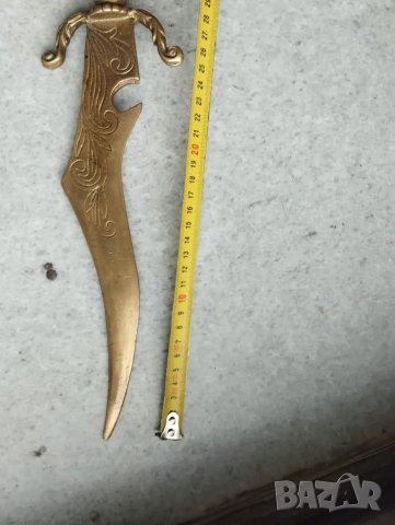 бронзова кама за декорация, снимка 3 - Антикварни и старинни предмети - 48479549