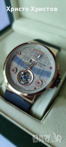 Мъжки луксозен часовник Ulysse Nardin Lelocle Suisse Marine Chronometer , снимка 1