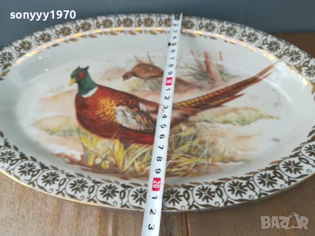 порцелан-красива голяма чиния 2409250746, снимка 6 - Антикварни и старинни предмети - 51815782