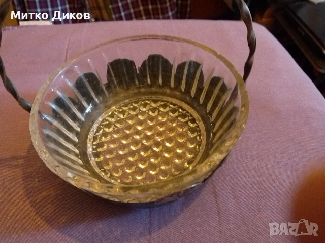 Кристална Купа с дръжка мелхиор МНЦ СССР за плодове бонбони и други Н-160мм и фи 150 и 125 мм, снимка 9 - Аксесоари за кухня - 53565607