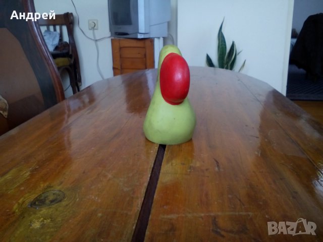 Стара играчка папагал #3, снимка 2 - Антикварни и старинни предмети - 28539698