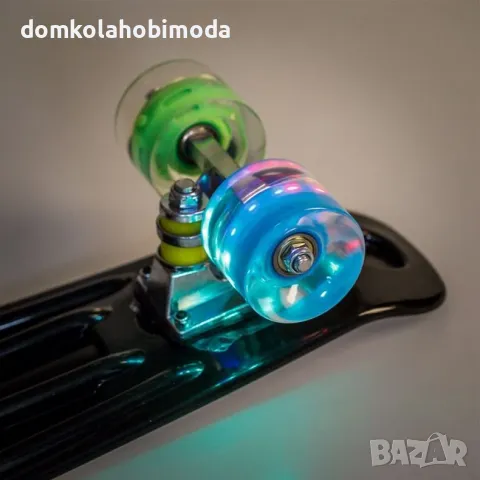 Скейтборд - пениборд, Алуминий и пластмаса, До 100 кг, 56x14cm,, снимка 4 - Скейтборд, ховърборд, уейвборд - 47914933