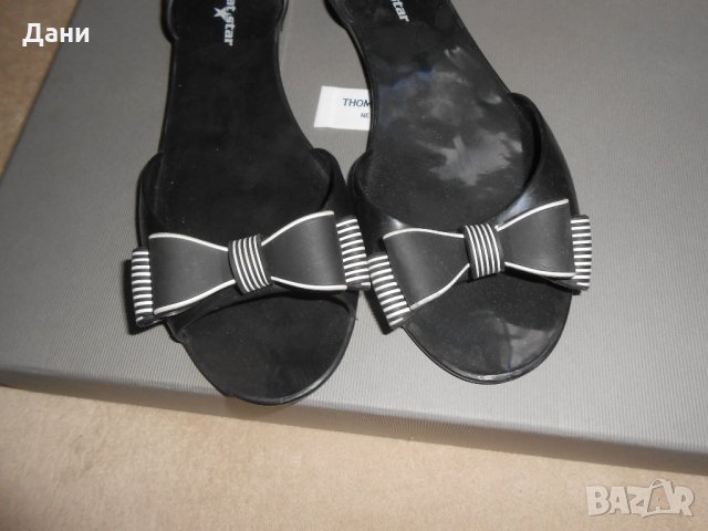 Дамски обувки, тип пантофка, от висококачествен силикон с модерен дизайн и красива панделка, снимка 8 - Сандали - 26638288