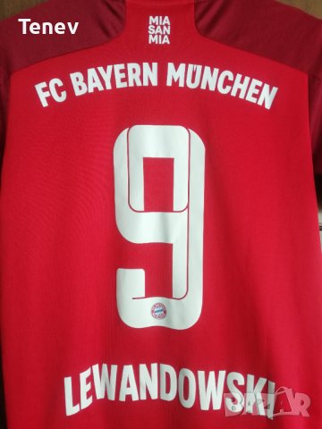 Bayern Munich Lewandowski Adidas оригинална фланелка тениска Левандовски Байерн Мюнхен 152 11-12г, снимка 3 - Детски тениски и потници - 42986943