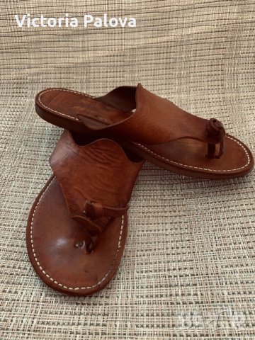 Ултрамодерни  скъпи чехли,естествена кожа, снимка 3 - Чехли - 37772249