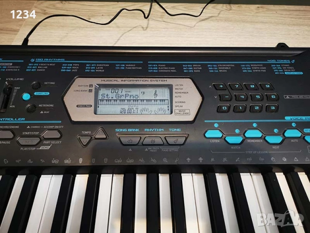 синтезатор клавир CASIO CTK-2100 пиано с 5 октави плътни клавиши и USB , снимка 6 - Синтезатори - 53528801