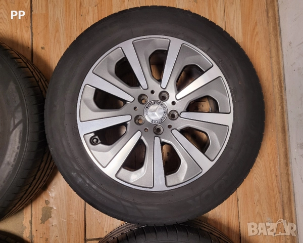 Джанти 17" 5х112 ОЕ Mercedes летни гуми 225/60/17 Hankook, снимка 4 - Гуми и джанти - 52949574