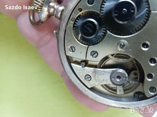 старинен сребърен часовник , снимка 7 - Мъжки - 49196178