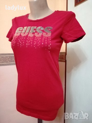 GUESS, Оригинална Тениска, Размер S. Код 2073, снимка 3 - Тениски - 43258566